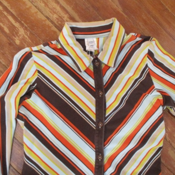 - Water Girl Jersey Knit Blouse BoHo Surfer Shirt Patagonia - Picture 5 of 6